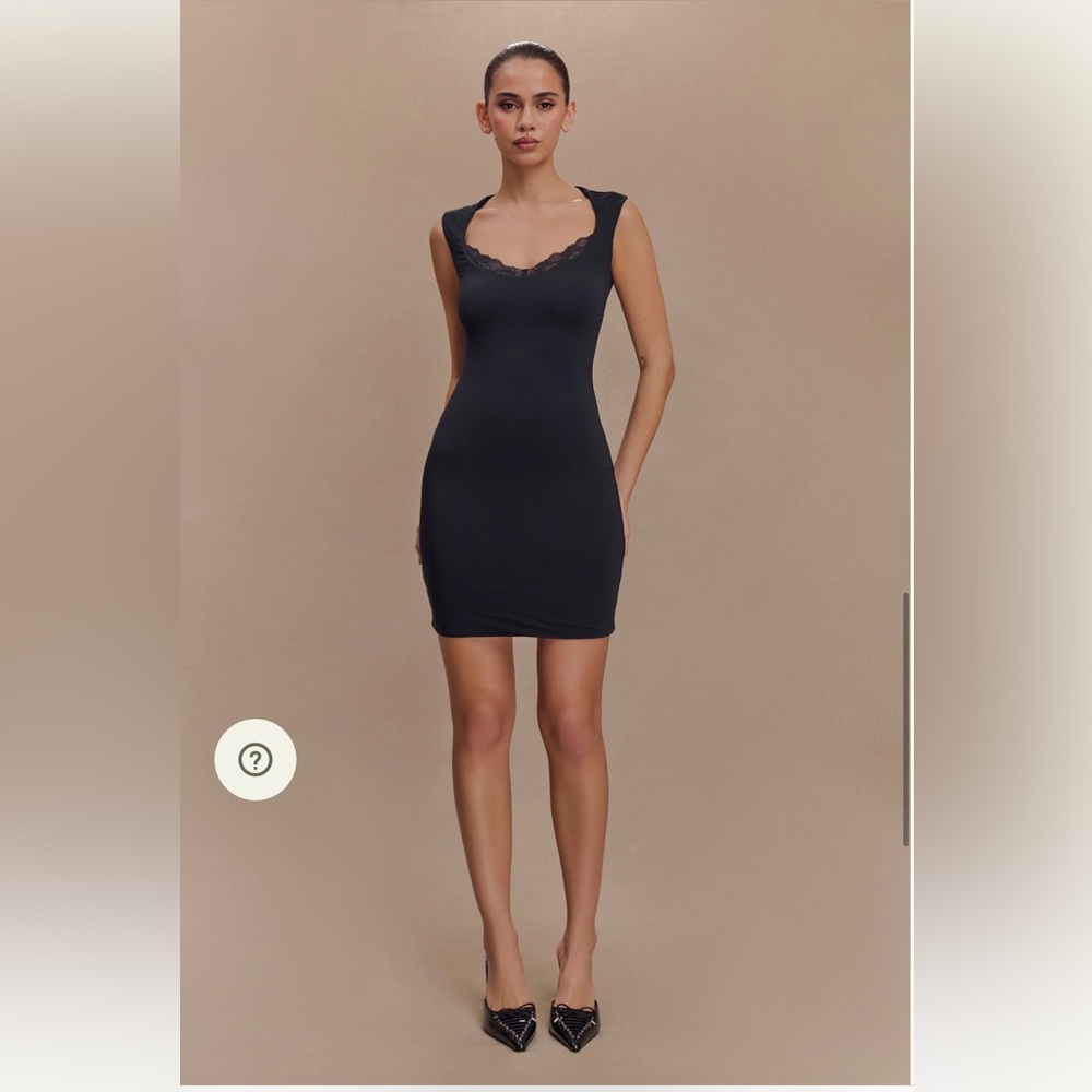 Meshki Tatianna Lace Trim Modal Mini Dress size M BNWT